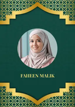 Two-page royal green and gold marriage bio data format for girls with Islamic design, perfect for detailed and elegant Muslim matrimonial profiles.